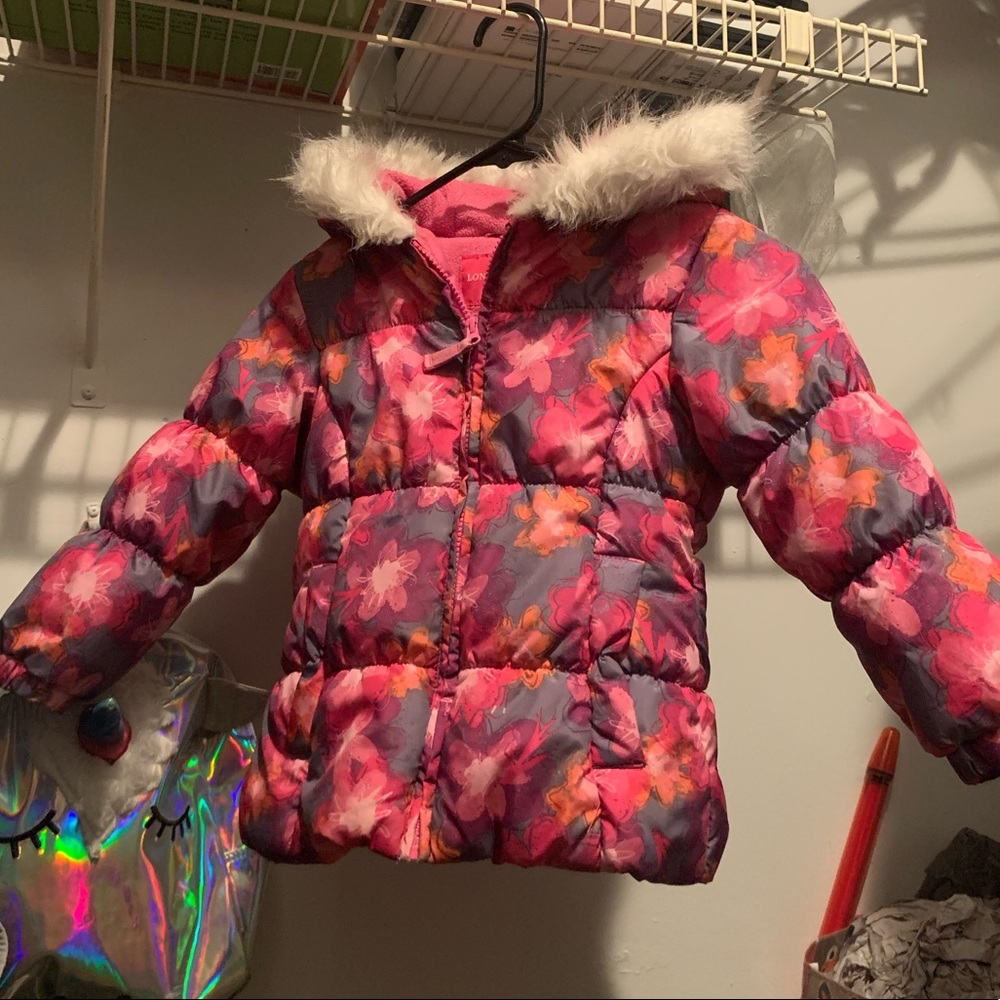 Toddler girl fur coat